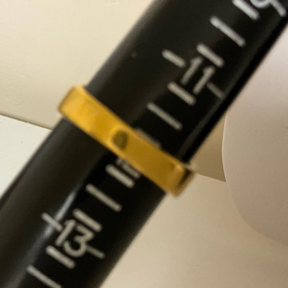 Avon 18K Hard Gold Electroplated Tigers Eye Sparkly Stone Signet Ring Vintage - Picture 15 of 16